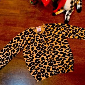 Girls Gymboree Leopard cardigan 2T